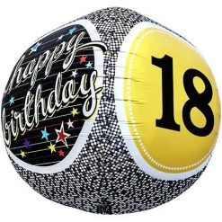 Northern Star Balloons 17" Extra Round Happy 18th Birthday Foil Balloon
