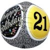 Northern Star 17" Extra Round Happy 21st Birthday Foil Balloon