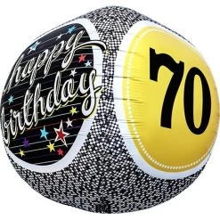 Northern Star 17" Extra Round Happy 70th Birthday Foil Balloon