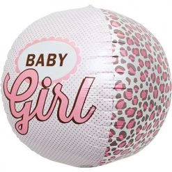 Betallic 17" Baby Girl Round Foil Balloon Balloons