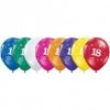 Everything Party 11" Qualatex 18th Birthday Assorted Colour Latex Balloon