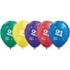 Everything Party 11" Qualatex 21st Birthday Assorted Colour Latex Balloon