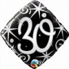 Qualatex 18" Happy 30th Birthday Cushion Shape Foil Balloon
