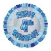 Meteorparty 18" Happy 4th Birthday Foil Balloon - Blue