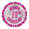 Meteorparty 18" Happy 11th Birthday Foil Balloon - Pink