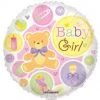 Qualatex 18" Baby Girl Bear Foil Balloon