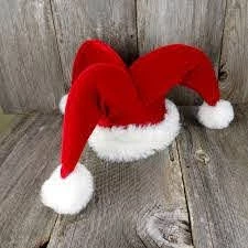 Everything Party Dr Tom's Deluxe Plush Jester Santa Hat