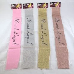 Trademart 18th Birthday Sash - 18 And Legal All Birthday