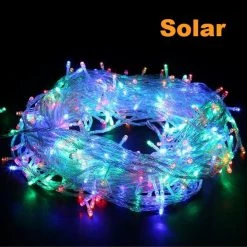 SENY 200 Super Bright Solar Power LED Fairy String Lights 18m - Multi Colour