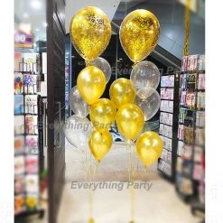 Everything Party Confetti Helium Balloon Bouquet Balloons