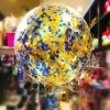 Everything Party 2ft Round Confetti Helium Balloon - Gold And Royal Blue Confetti