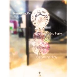 Everything Party 18th Birthday Double Bubbles Balloon With Confetti Balloons Bouquet
