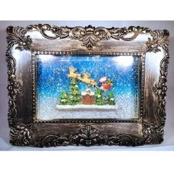 Pacific Wholesale Christmas Photo Frame Water Lantern With Music LED Light And Swirling Confetti By Event