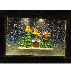 Pacific Wholesale Christmas Photo Frame Water Lantern With Music LED Light And Swirling Confetti By Event