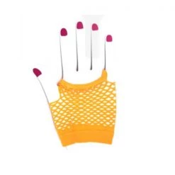 Dr. Tom's By Theme Short Fishnet Gloves - Orange