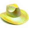 JD Party Metallic Cowboy Hat - Yellow