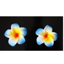 JD Party By Theme Hawaiian Frangipani Flower Earrings