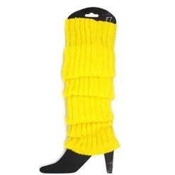 JD Party Leg Warmers - Yellow By Theme