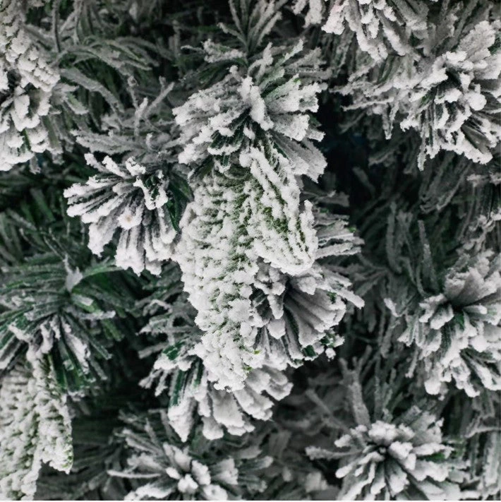 Wish By Event 180cm Ultra Bright Multicolour Changing Flashing LED Light Up Frosted Snowy Christmas Tree