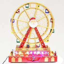 Everything Party By Event Animated Christmas Village LED Musical Ferris Wheel With Rotating Function
