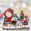 Wish By Event Animated Christmas Village Amusement Park With LED Lights Music Turing Roller Coaster Carousel
