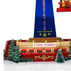 Wish By Event Animated Christmas Village Turning Spectacular Carnival Rides With Music And LED Lights