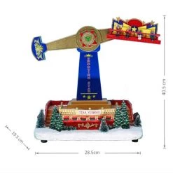Wish By Event Animated Christmas Village Turning Spectacular Carnival Rides With Music And LED Lights