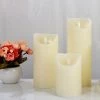 Everything Party By Event 3pk Ivory Flameless LED Pillar Candle