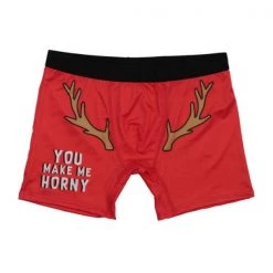 Everything Party Costume Frankly Funny Christmas Mens Funny Briefs Boxer Shorts - Reindeer Antler