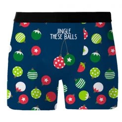 Everything Party Frankly Funny Christmas Mens Funny Briefs Boxer Shorts - Jingle Balls Costume