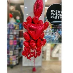 Everything Party Valentine's Day Foil Heart Balloon Bouquet Balloons