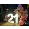Everything Party Balloons 21st Birthday Balloon Garland With 1m LED Number Lights