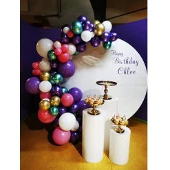 Everything Party Birthday Balloon Garland With 2m Circle Backdrop