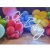 Everything Party By Event Party Hire - Baby Show Oh Baby Neon Light Sign Party Decoration