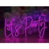 Everything Party All Birthday Party Hire - Wedding Birthday Let's Party Neon Light Sign Party Decoration