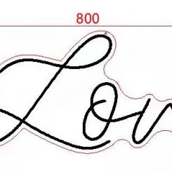 Everything Party By Event Party Hire - Wedding Engagement LOVE Neon Light Sign Party Decoration