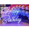 Everything Party All Birthday Party Hire - Happy Birthday Neon Light Sign Party Decoration