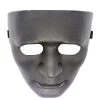JD Party Masks Black Full Face Plastic Mask