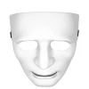 JD Party White Full Face Plastic Mask Masks