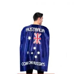 JD Party Adult Aussie Cape Australian Flag Design