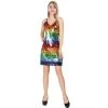 JD Party Costume Rainbow Sequin Dress