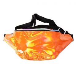JD Party By Event Iridescent Fanny Pack Bum Bag - Orange
