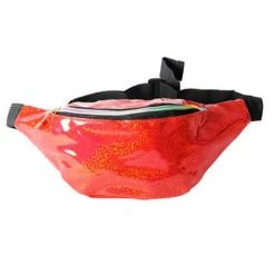 JD Party Iridescent Fanny Pack Bum Bag - Red By Event