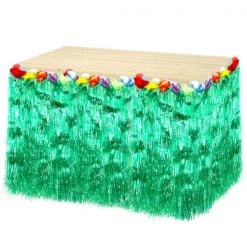 JD Party Hawaii Aloha Hula Table Skirt - Green