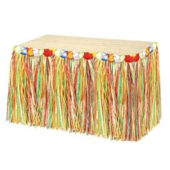 JD Party Hawaii Aloha Hula Table Skirt - Multi
