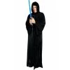 JD Party Costume Adult Deluxe Black Hooded Robe