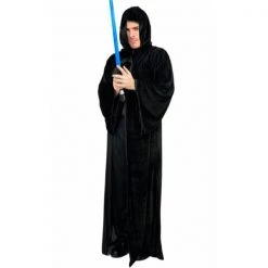 JD Party Costume Adult Deluxe Black Hooded Robe