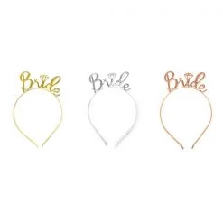 JD Party Deluxe Metal Bride Headband By Theme