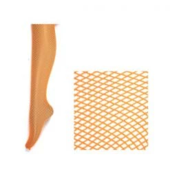 JD Party Fishnet Pantyhose - Fluro Orange