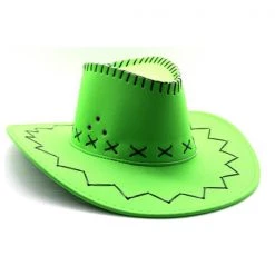 JD Party Cowboy Hat - Fluro Green By Theme
